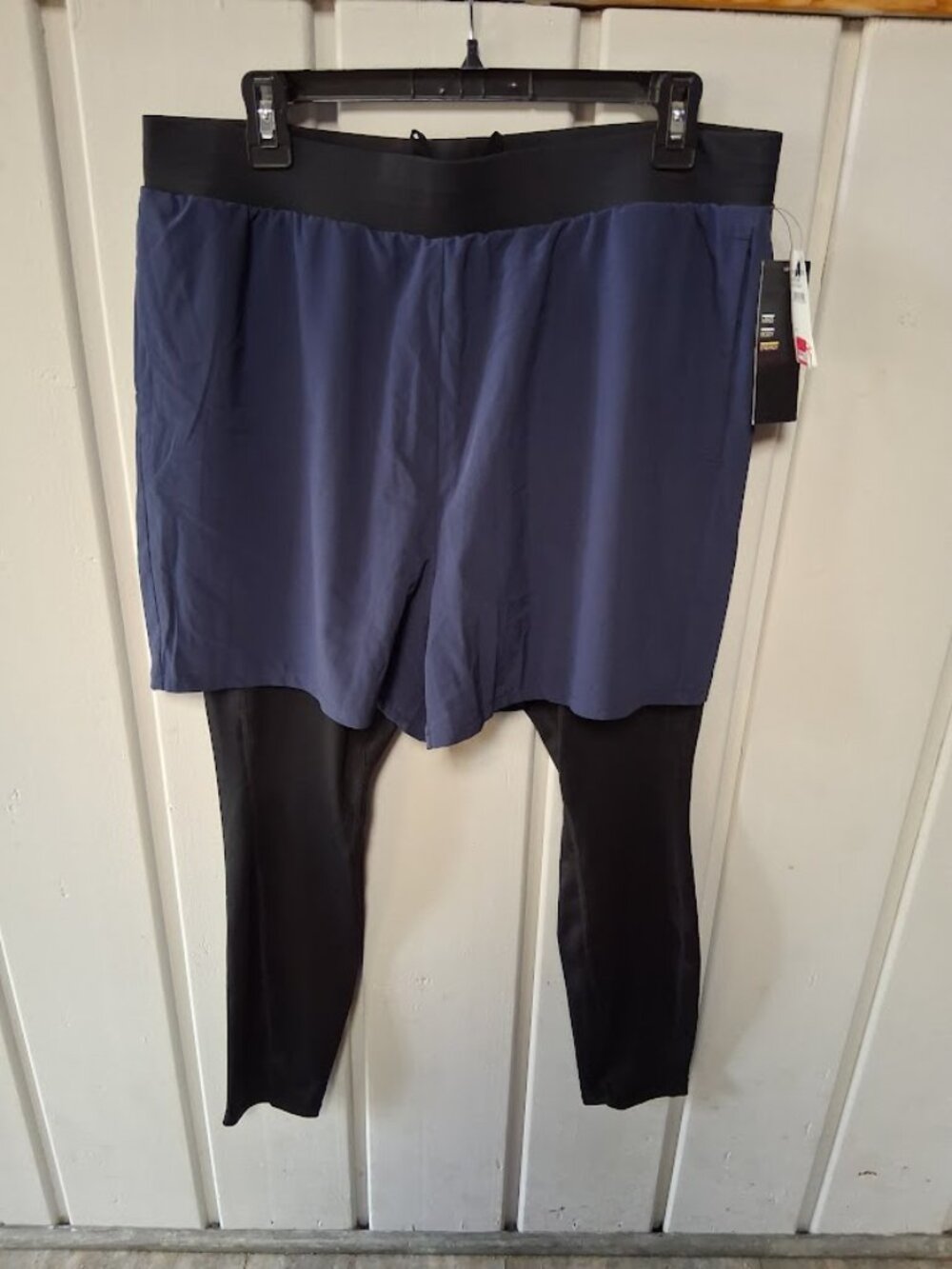 Z by Zella Unisex Athletic Shorts with Attached Tights NWT Size L